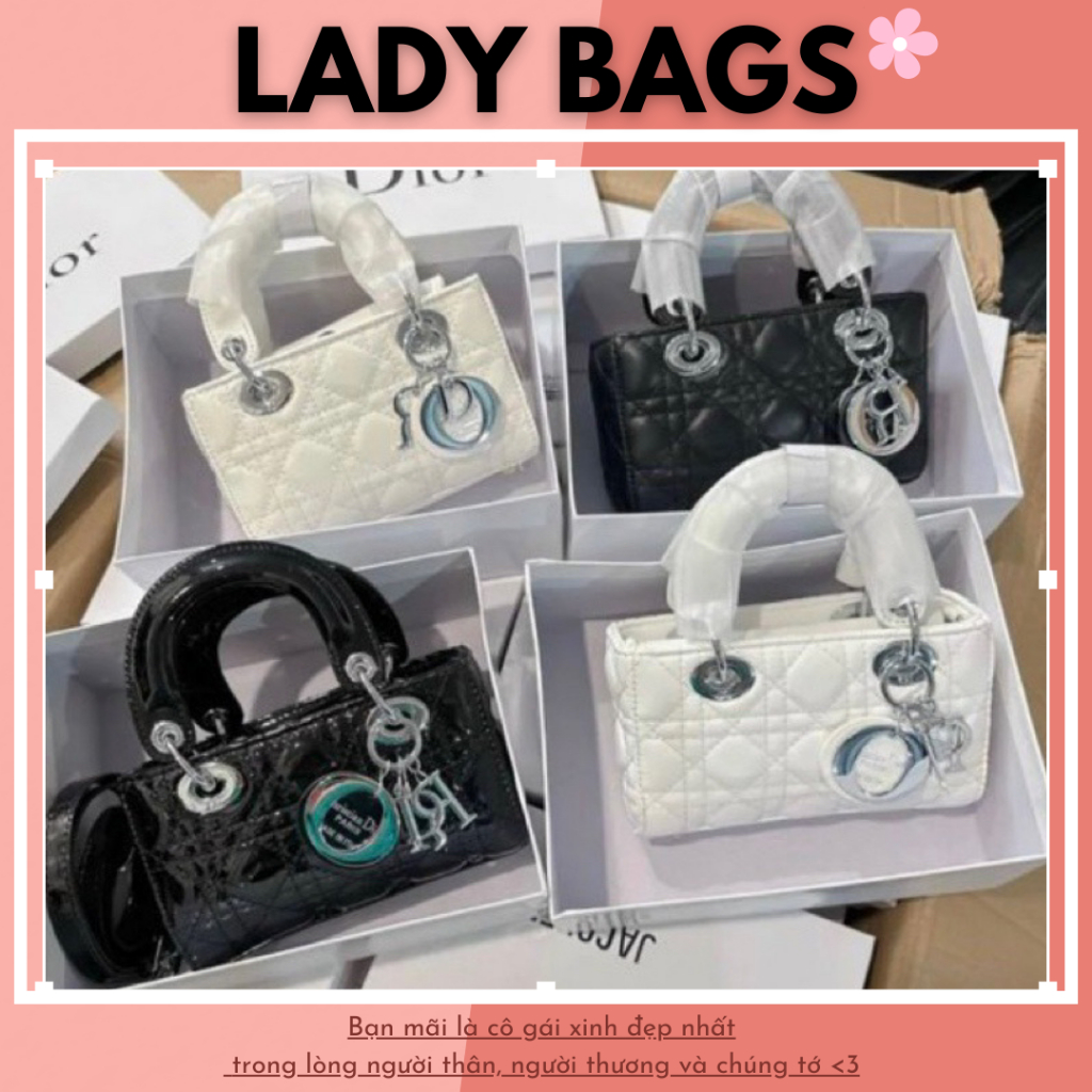 [TẶNG KHĂN] Túi hộp NGANG bản chữ nhật DA BÓNG/DA LÌ hàng đẹp sang chảnh hiện đại CV25