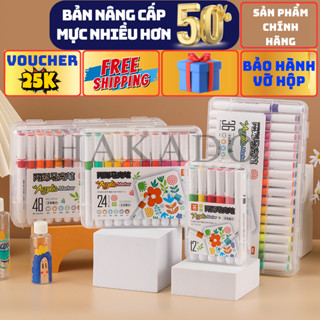  Bút Màu Acrylic Marker Vẽ Trên Mọi Chất Liệu Có Thể Vẽ Chồng Màu 12 24 36 48 60 