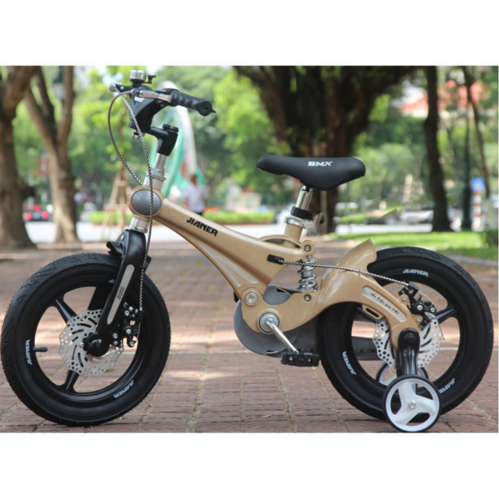 Xe đạp trẻ em Jianer J9 Có Giảm Xóc + Khung Vành Đúc Nhập khẩu chính hãng cho bé từ 2-7 tuổi