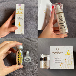 Bộ 4 sản phẩm dưỡng trắng nuôi da , nuôi da QASKIN