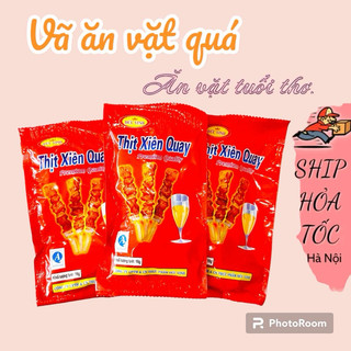 Snack Thịt Xiên Quay ăn vặt tuổi thơ