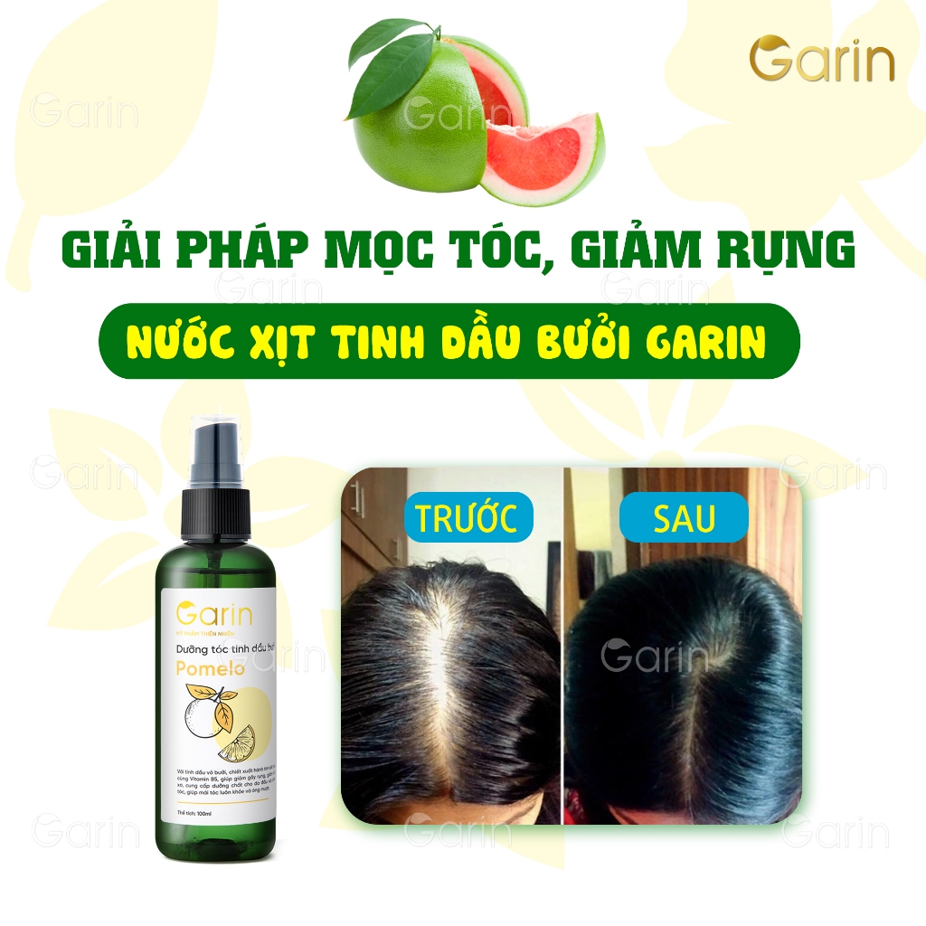 Dưỡng tóc tinh dầu bưởi xịt mọc tóc pomelo Garin 100ml ngăn rụng kích thích mọc tóc nhanh hơn