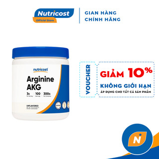 NUTRICOST ARGININE AKG 3G - Hỗ Trợ Phát Triển C ơ b ắp, T ăng Cường Hiệu Suất Tập Luyện300GRAM
