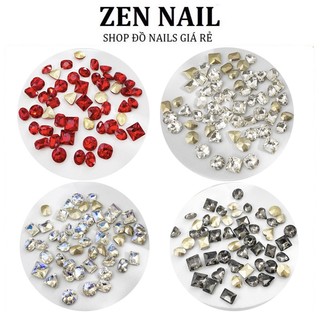 Đá khối nail, Set đá khối chân nhọn 50 viên