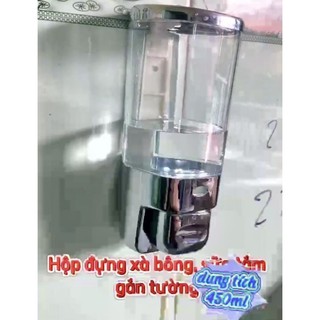 Hộp nhựa đựng xà phòng nước và nước rửa tay