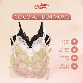 Áo ngực nữ có gọng đệm mỏng phối ren sexy quyến rũ Venus Charm 3006