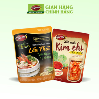 Combo 1 Gói Lẩu Thái BARONA và 1 Gói Xốt Muối Kim Chi Hàn Quốc BARONA
