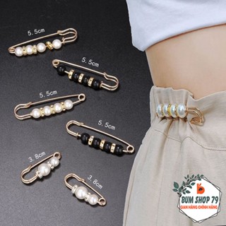Kim Băng Cài Quần Áo Đính Ngọc Trai Nhỏ Siêu Xinh, Ghim Cài Quần Áo Cố Định Điều Chỉnh Thắt Lưng Quần Thời Trang Cho Bạn