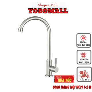 Bộ Vòi Chậu Rửa Chén Bát Nóng Lạnh, Vòi Nước INOX 201 Không Gỉ Siêu Bền – Yobomall