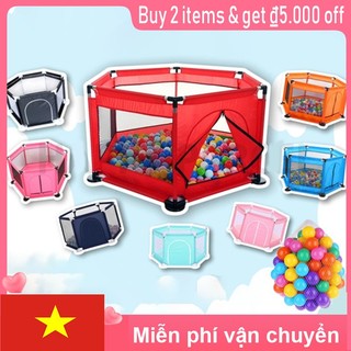 Quây bóng, nhà bóng cho bé hình chữ nhật Nhà bóng cho bé, Quây bóng lều chơi bóng cho bé khung inox - 100 BÓNG