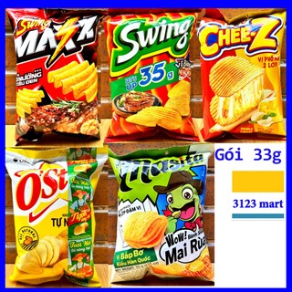 Bánh snack orion đủ loại: masita, swing, maxx, cheez, ostar gói 33g