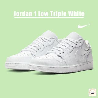 Giày Thể Thao Air Jordan 1 Low Triple White Trắng Cổ Thấp Clever Man Store