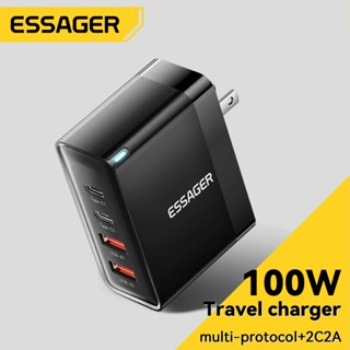 Essager GaN PD 100w USB Loại c 2C + 2A Củ Sạc Nhanh   Cho laptop Điện Thoại