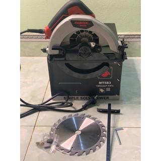 Máy cắt gỗ Maktec 185mm Ruột đồng 100 % cắt sắt ,gỗ tặng kèm 1 lưỡi cắt+ chổi than