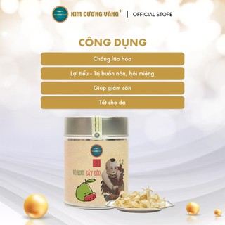 Vỏ Bưởi Sấy Dẻo Kim Cương Vàng - Hương Vị Tự Nhiên, Hỗ Trợ Giảm Cân, Ngăn Ngừa Lão Hóa (60Gr/Hộp)