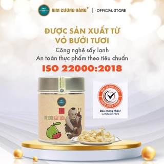 Vỏ Bưởi Sấy Dẻo Kim Cương Vàng - Hương Vị Tự Nhiên, Hỗ Trợ Giảm Cân, Ngăn Ngừa Lão Hóa (60Gr/Hộp)