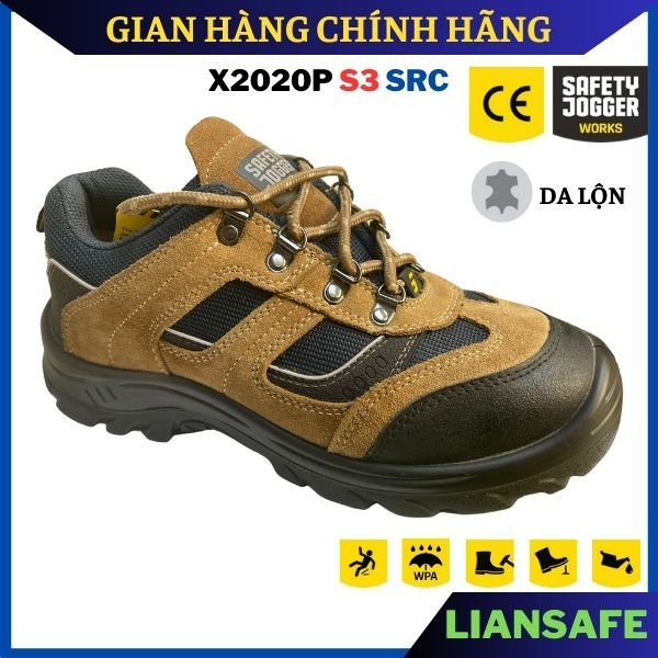 Giày bảo hộ lao động nam Safety Jogger X2020P S3 - Giày công trình nam mũi sắt chống đinh - kỹ thuật - xây dựng