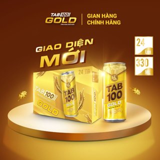 [Phiên bản lon cao] TAB 100 GOLD thùng 24 lon/330ml