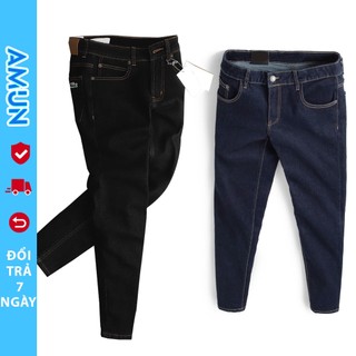  Quần Bò Jeans Skinny Nam màu xanh đen Chỉ Nổi AVOCADO quần bò co giãn 4 chiều slimfit bigsize dáng ôm 