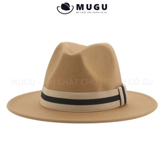 Mũ Phớt Nam  FN18 Rộng Vành - Mũ Fedora Vintage Chụp Ảnh | MUGU