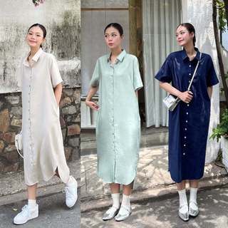 OLV - Đầm sơ mi nhiều màu Shirt Dress