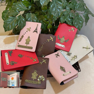 Vỏ bọc hộ chiếu bao da đựng hộ chiếu passport khắc tên