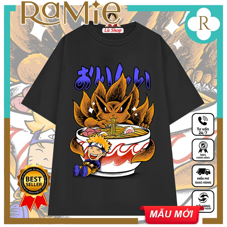 Áo thun Naruto ngộ nghĩnh đáng yêu, hình in độc đáo, chất lượng, áo phông Anime co giãn 4 chiều NR2