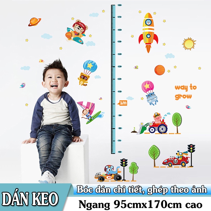Decal thước đo giao thông vui nhộn