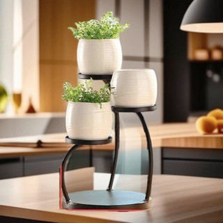 Kệ hoa trang trí hoa mini 3 tầng xinh tươi decor trang trí nhà cửa văn phòng...