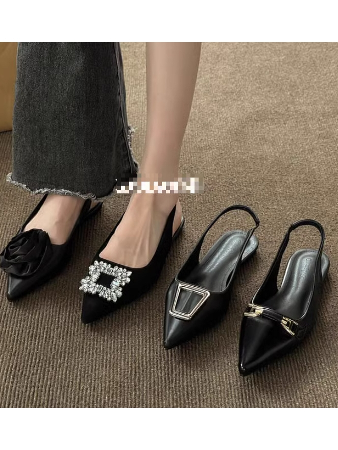 (foprm rộng lùi size) - Giày sandal bệt nơ khóa đá sang chảnh  chất da cao cấp WINDY SD-0299 -SD-0363 | BigBuy360 - bigbuy360.vn