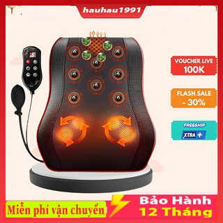  Gối Massage Cổ Vai Gáy Gối Massage Toàn Thân 2023  Máy Massage Hồng Ngoại   Kèm Điều Khiển Siêu Tiện Lợi  