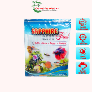 Thức Ăn Cho Cá Thủy Sinh SAPPHIRE FEED Gói 20gr -Cá Cảnh Thủy Sinh