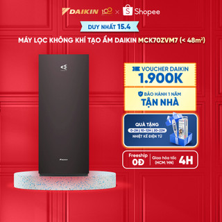  Máy lọc không khí Daikin tạo ẩm cao cấp MCK70ZVM7 - Twin Streamer - Phin lọc sử dụng 10 năm