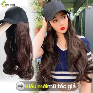 Đội nón tóc giả nữ thời trang DION dáng xoăn lơi ba màu, đầu tóc giả nữ, nón tóc giả, nhẹ nhàng