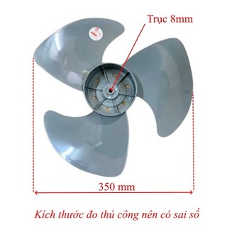 Cánh quạt 3 lá 350mm cho quạt hộp, quạt tản b4 kiểu tròn 400mm