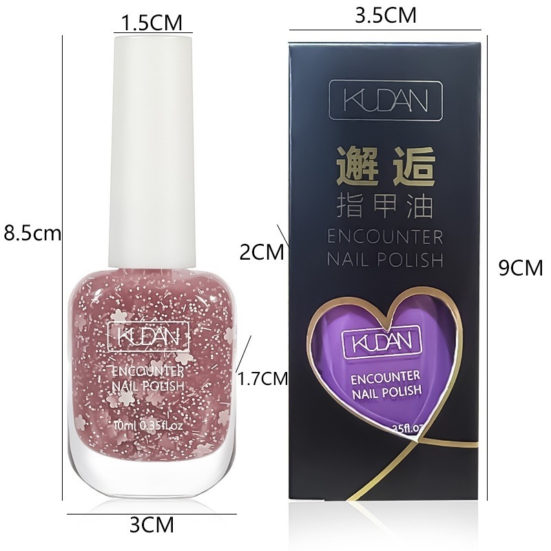 Sơn Móng Tay 40 Màu Kudan 10ml Sơn Thường Nhiều Màu, Sơn Móng Nhũ Kim Tuyến Màu Sắc Đa Dạng Lấp Lánh