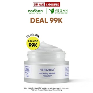 Mặt nạ Hoa Đậu Biếc chống lão hóa 30ml Herbario thuần chay