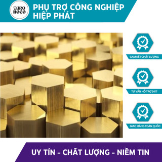 Đồng thau/vàng lục giác,thanh đồng lục giác chiều dài cạnh 10--->27 dài 500mm |tarohoko
