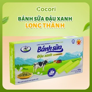 Bánh sữa long thành nguyên chất vị đậu xanh hộp 120 gam