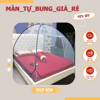 [SALE CỰC SỐC] Màn Chụp Chống Muỗi Tự Bung Cao Cấp 1m6 - 1m8 - 2m || Bảo Hành 1 Năm