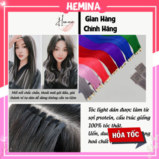  Tóc line dán Hemina làm từ sợi protein Tóc giả đẹp tóc kẹp dài thẳng light nhiều màu phong cách Hàn Quốc   1 sợi  CM23 