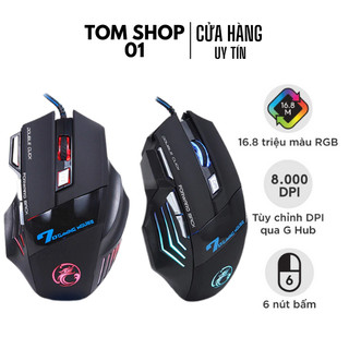 Chuột led gaming imice x7, chơi game siêu mượt cao cấp, độ nhạy 3200 dpi