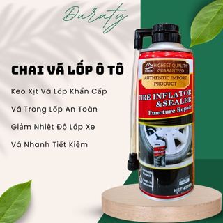 Keo Vá Lốp Ô Tô - Vá Lốp Ô Tô - An Toàn Không Hại, Nhanh, Tiết Kiệm, Giảm Nhiệt Độ Bánh Xe - Herios Tire Inflator