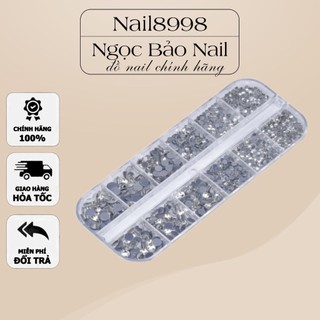 Đá Chân Keo Lưới Màu Trắng Trong mix size