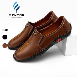 Giày tây lười nam, giày da lumi nam cao cấp mẫu mới dễ phối đồ tăng chiều cao