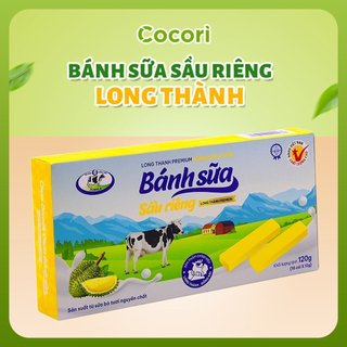 Bánh sữa long thành nguyên chất vị sầu riêng hộp 120 gam cocori