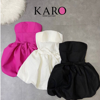Đầm xốp bí tay phồng tay rời mặc được 2 kiểu ( hình thật shop chụp ở cuối ) K4824 - CAROTSHOP