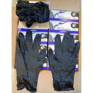 thùng 10 hộp bao tay y tế Nitrile đen superior chính hãng , chuyên y tế và thực phẩm .