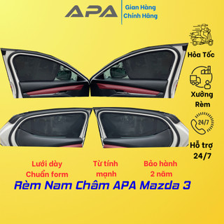 Rèm che nắng ô tô chống uv apa mazda3 - rèm che nắng nam châm - việt nam sản xuất