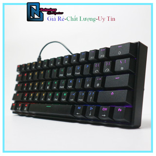 Bàn Phím Cơ Layout 61 OEM Kết Nối Type C Có Dây Loại RGB Và Màu Mặc Định